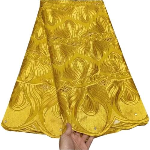 SJ Lace African Cotton Lace Fabric 2021 Swiss Voile Lace In Switzerland Embroiderey Nigerian Dry Lace Fabric For Sewing t3-75