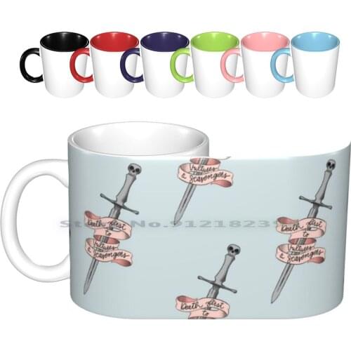 Death First To Vultures And Ceramic Mugs Coffee Cups Milk Tea Mug Alecto The Ninth Harrow The Ninth Gideon The Ninth Locked