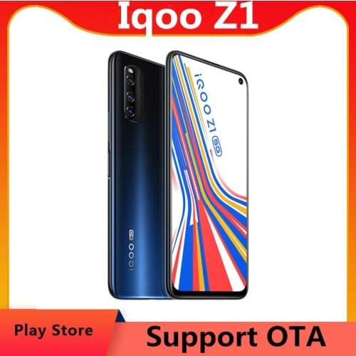 DHL Fast Delivery Vivo Iqoo Z1 5G Cell Phone 6.57" 144HZ 48.0MP 44W Super Charger Face ID Fingerprint Dimensity 1000 Plus OTA