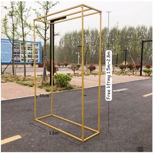 Wedding arch, balloon arch, background frame, retractable free metal frame, home and party decoration accessories