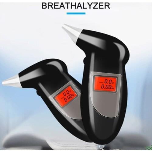 1PCS Handheld Backlight Digital Alcohol Tester Digital Alcohol Breath Tester Breathalyzer Analyzer LCD Detector Backlight Light