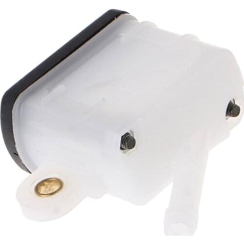 Plastic Universal Rear Brake Master Cylinder Tank Fluid Reservoir Oil Cup Fit for Motorcycle Dirt Bike Scooter