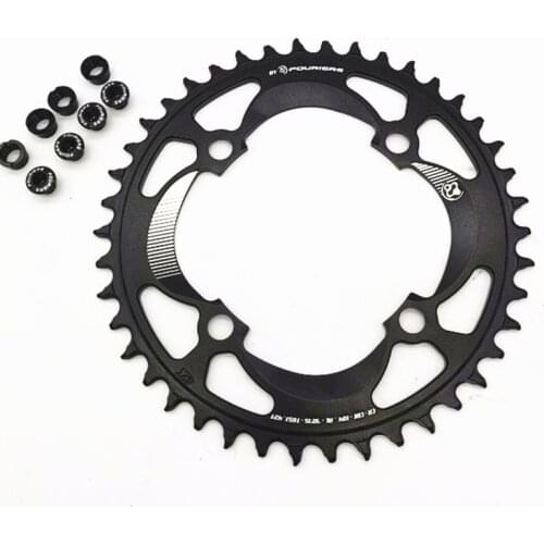 FOURIERS MTB Bicycle Chainring 104 BCD Round mountain bike narrow /wide chain ring crankset Chainwheel 34T 38T 40T 42T