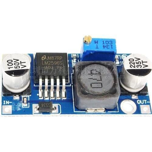 100Pcs/Lot LM2596 Module LM2596S DC-DC Adjustable Step-down Voltage Regulator Power Supply Modules