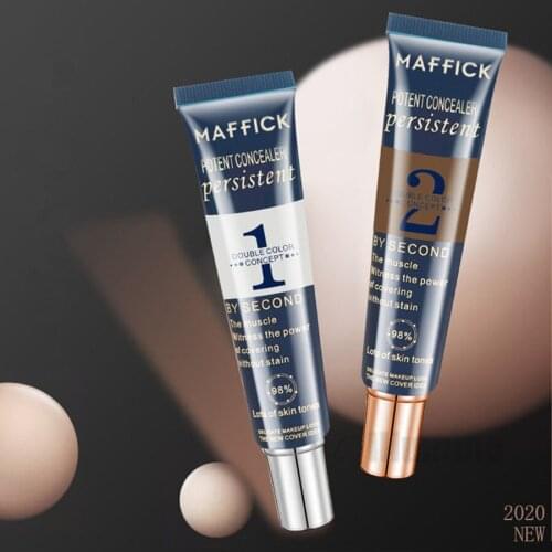 2 in 1 Concealer Make Up Base Primer Powerful Facial Freckle Marks Acne Cover Face Cream BB Cream 19gx2