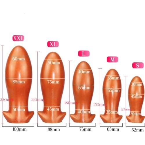 Anal Toys Big Soft Silicone Anal Plug Butt Plug Anal Balls Prostate Massager Anal Dilator Sex Toys For Men Women Gay Masturbator