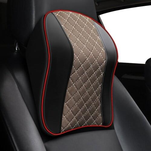 Memory Cotton foam Car Auto Headrest Neck Rest Seat Support for Head Pillow Travel Support Cushion Fabric Soft Chair safety