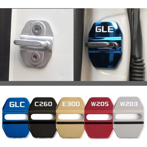 Car-Styling Auto Car Emblems Case For MERCEDES BENZ W203 W204 W205 C260 E300 GLC GLE accessories car styling 4pcs