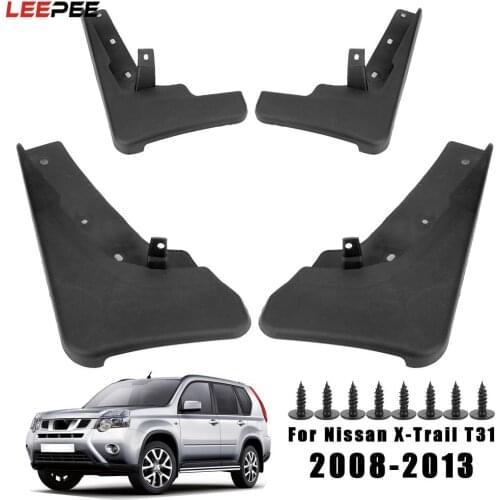Splash Guards Car-styling For Nissan X-Trail T31 2008 2009 2010 2011 2012 2013 4pcs/set Front Rear Mud Flaps Mud Flaps