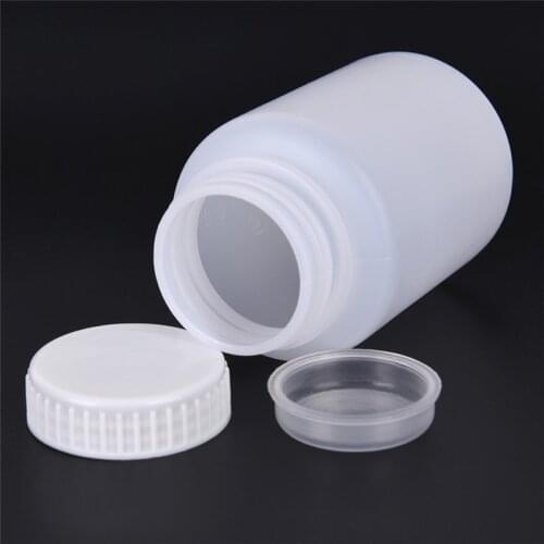 2 Pcs 100ml Clear Plastic Cylinder Shaped Chemical Storage Reagent Bottle New