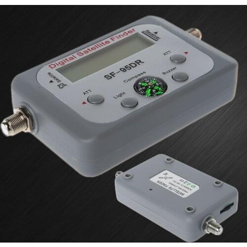Digital Satellite Finder Meter TV Signal Finder Sat Decoder DVB-T2 LCD FTA Dish