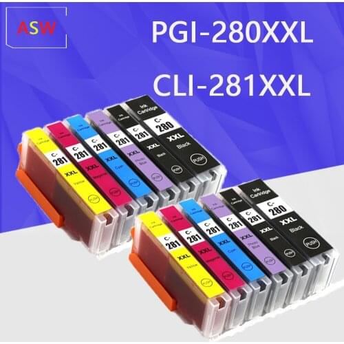 PGI280 PGI-280 CLI-281 compatible Ink Cartridge For Canon TR7520 TR8520 TS6120 TS8120 TS9120 inkjet printer PGI-280 CLI-281
