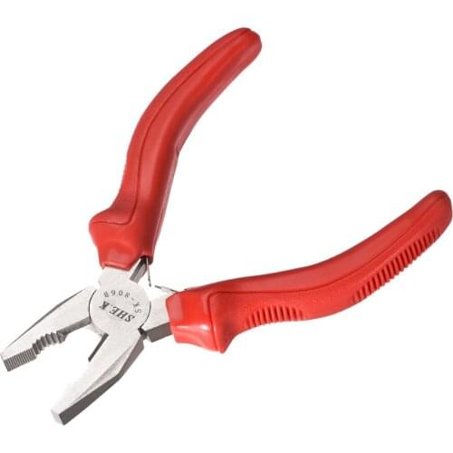 Uxcell Lineman Pliers 6 Inch Wire Side Cutting Tool Wire Cutter Red Handle