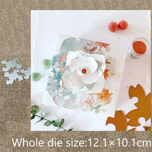 XLDesign Craft Metal Cutting Dies stencil mold 3D folding flowers decoration scrapbook Album Paper Card Craft Embossing die cuts