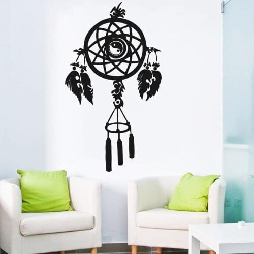 Creative Newest Dreamcatcher Wall Sticker Dream Catcher Amulet Protection Wall Decals Vinyl Removable Special Wall Sticker Y-792