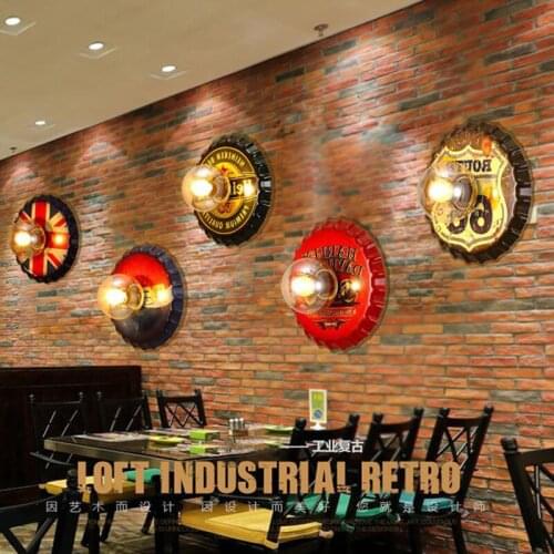 Nostalgic wind restoring ancient ways cafe bar cap wall lamp loft children room dome light of a new restaurant