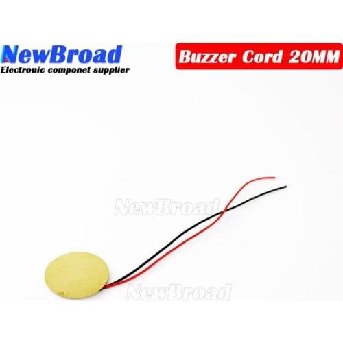 10Pcs Piezoelectric Piezo Ceramic Wafer Plate Dia 20mm For Buzzer Loudspeaker