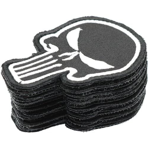 50pcs Exclusive 3d Embroidery Punisher Armband Morale Color Double-Sided Patch Affixed Military Patches Badges Free Delivery