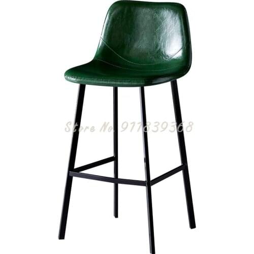 Nordic Luxury Bar Chair Family High Stool Modern Simple Bar Chair Backchair Net Red Front Desk Chair