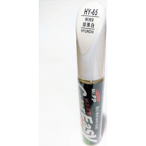 Car scratch repair pen, auto paint pen pearl white for Hyundai Sonata Santafe,car painting pen