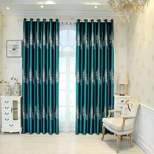 Modern Chinese Style Minimalist Curtain High-precision Printing Jacquard Curtains for Living Room Bedroom Home Decoration Custom