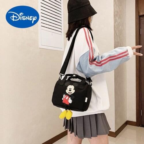Disney Mickey Messenger Bag Mickey Mouse Girls Shoulder Bag Girls Simple Wild Bucket Bag Student School Bag