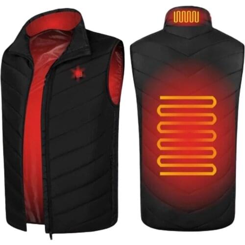 Getinfit Electric Heated Vest Jacket Winter Flexible Electric Thermal Clothing Men Women Sleevless Heated Jacket