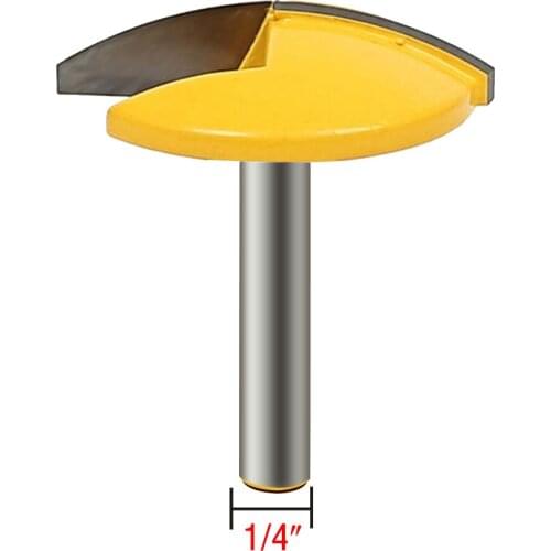1PC 8mm/6.35mm/12.7MM Shank Small Bowl Router Bit - 1-1/2" Radius - 1-3/4" Wide door knife Woodworking cutter RCT