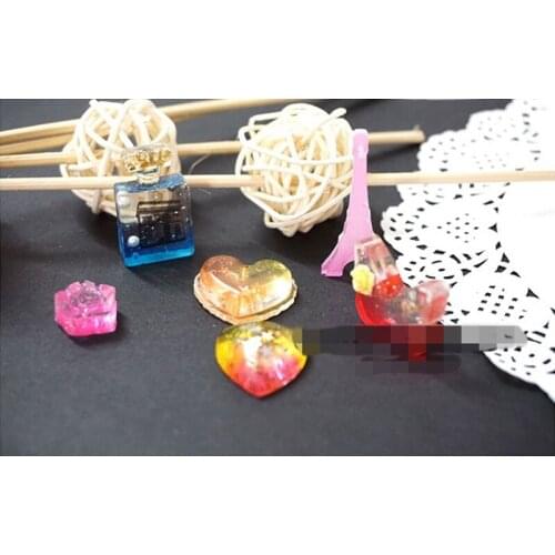 1Pcs Love Tower Rose Liquid silicone mold DIY resin jewelry pendant necklace pendant lanugo mold resin molds for jewelry