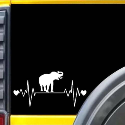 12.3*6cm Elephant Lifeline Sticker Cute And Interesting Fashion Sticker Decals Car Accessories Motorcycle Helmet Car Styling