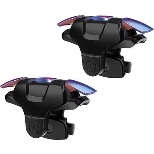 2pcs Metal Gamepad Joystick for PUBG Joypad Game Trigger Fire Button For Smart Phones Gaming Handle Controllers Shooting Handle