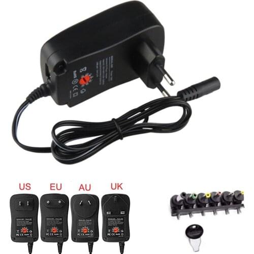 3V 4.5V 5V 6V 7.5V 9V 12V 2A 2.5A AC/DC Adapter Adjustable Power Supply Universal Adaptor Charger for LED Light Bulb Strip CCTV