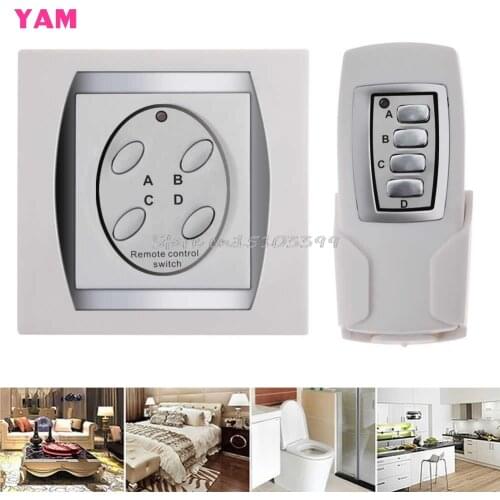 4-Channel ON/OFF Control Switch Power Digital Wireless Remote Control Light Lamp G08 Whosale&DropShip