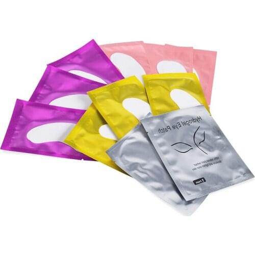 500 Pairs/Lot Patches for Eyelash Extension Under Eye Pads Paper Patches Pink Lint free Stickers for False Eyelashes