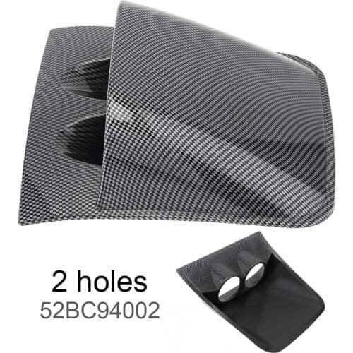 52mm Double Carbon Fiber 2 Inch Auto Car Gauge Cup Holder Pod Black Universal Car Instrument Mount