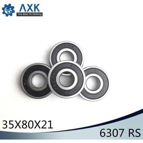 6307RS Bearing ABEC-3 (1 PCS) 35*80*21 mm Deep Groove 6307-2RS Ball Bearings 6307RZ 180307 RZ RS 6307 2RS EMQ Quality