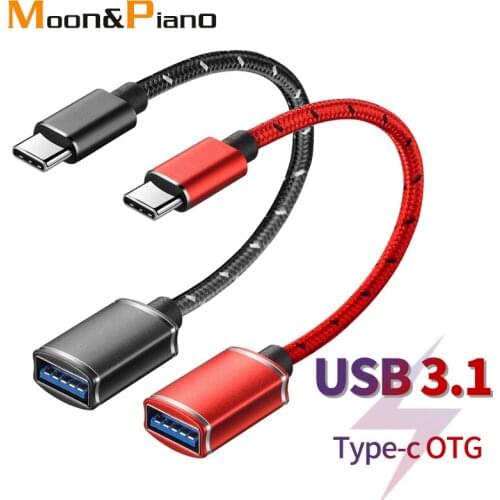 OTG Adapter Type-c To USB 3.1 Male To Female Converters USB Cable Connector 3A 60W For Mobile Phone Telephone Laptop