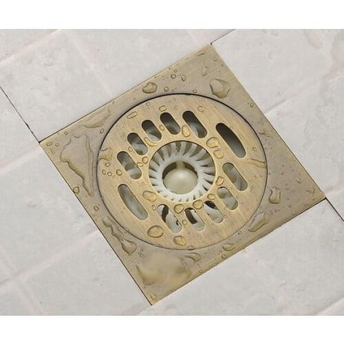 Antique Brass Bathroom Floor Anti-odor and Insect-Proof Shower Washing Machine Drain Dhr004