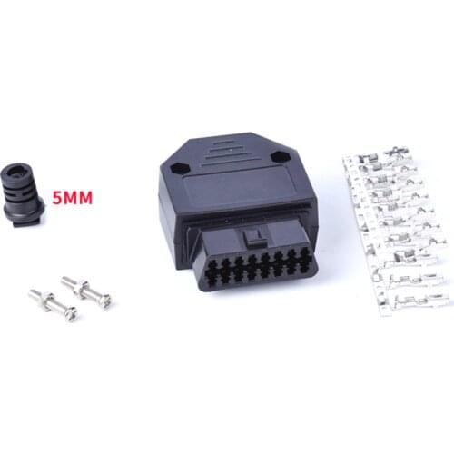 Car OBD Plug Detection Interface Universal Extension Cable 16Pin Adapter Bluetooth OBD2 Female Head Shell