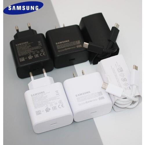 EP-TA845 Super Fast Charger Original Samsung Power Wall Adapter With PD Cable For Galaxy S20 S21 Plus Ultra A51 A71 5G A90 A80