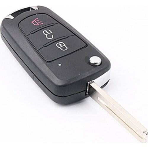 DAKATU 3 Buttons Flip Car Remote Blank Key Shell for GREAT WALL WINGLE STEED 5 6 HAVAL HOVER H5 Folding Key Cover Uncut Blade