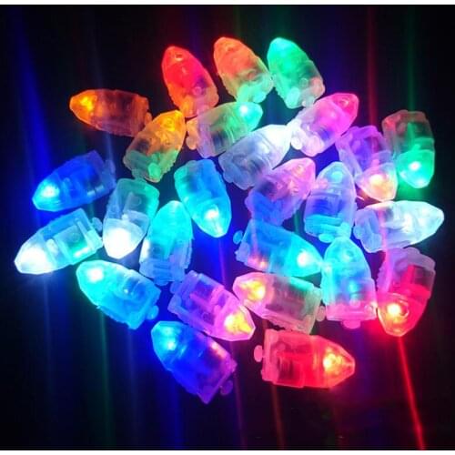 HobbyLane 10/20/30/50pcs LED Colourful Blinking Luminous Balloon Light Wishing Lamp Bulb Wedding Decoration Brithday Party Decor