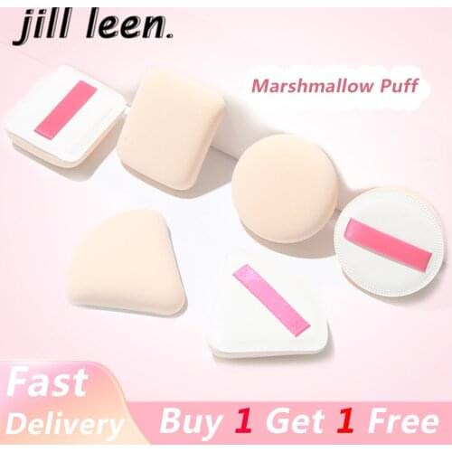 JILL LEEN Professional Shape Facial Face Body Powder Foundation Puff Portable Soft Cosmetic Puff Makeup Foundation Sponge