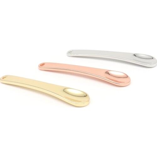 Metal Makeup Spatula, Mini Spoon, Beauty Scoop for Facial Cosmetic, Face Mask Face Cream Rose Gold Silver Gold