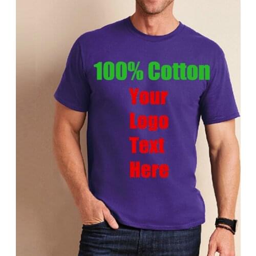 Advertizing Logo Photo Print T Shirt Blank Mens Tees T-shirt Fitness Tee Shirt Mens Custome Logo T-shirt Customized 2018