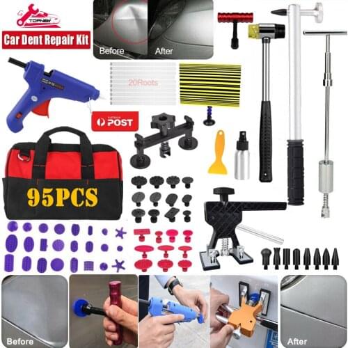 Paintless Dent Repair Kit Dent Lifter Bridge Dent Puller Kit Pop a Dent Tool for Auto Dent Door Ding Hail Dent Remover