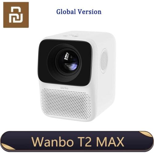 NEWEST Wanbo Smart Projector T2 Max LCD Projector LED Support 1080P Vertical Keystone Correction Portable Home Theater Projector