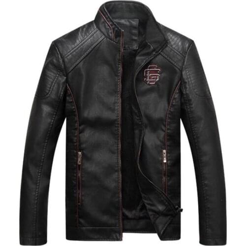 New Mens Leather Suede Mens Leather Jackets Autumn Mens Motorcycle Bikers Leather Jackets Mens Leather Jacket L-5XL