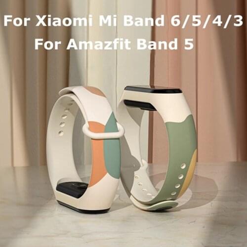 Strap For Xiaomi Mi Band 6 5 4 3 Morandi Color Watchband Bracelet Replacement Wristbands for Amazfit Band 5 Mi4 miband 5 6 Strap