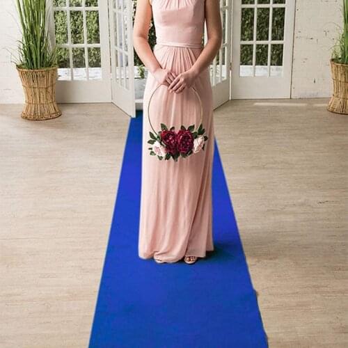 Romantic Blue Wedding Aisle Runner Event Banquet Party Ceremony Wedding Carpet Non-slip Floor Decor Wedding Carpet Aisle Runner